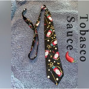Tabasco 100% silk Golf Tie- NWOT